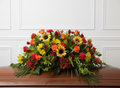 Golden Harvest Casket Spray