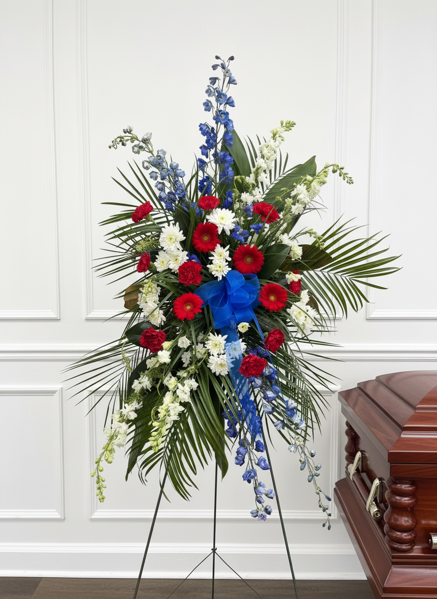 Patriotic Remembrance Standing Spray