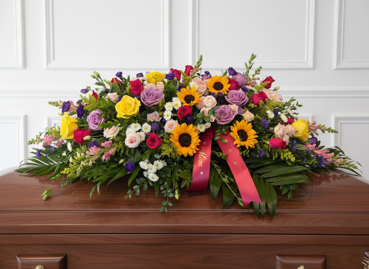 Garden of Memories Casket Spray
