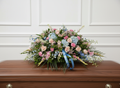 Pink & Blue Casket Spray