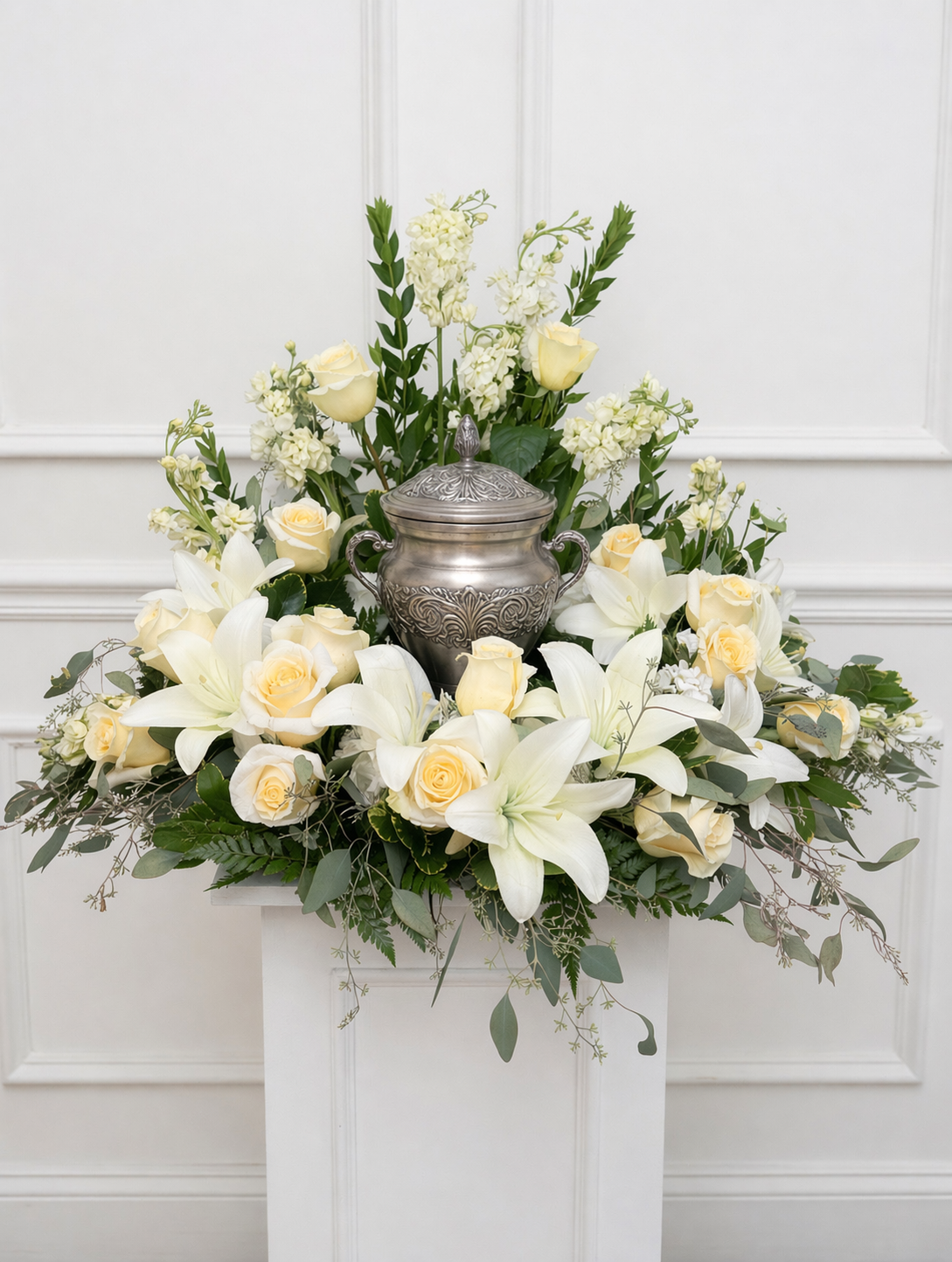 Classic White Urn Ring
